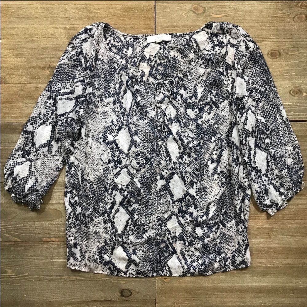Loft snake blouse